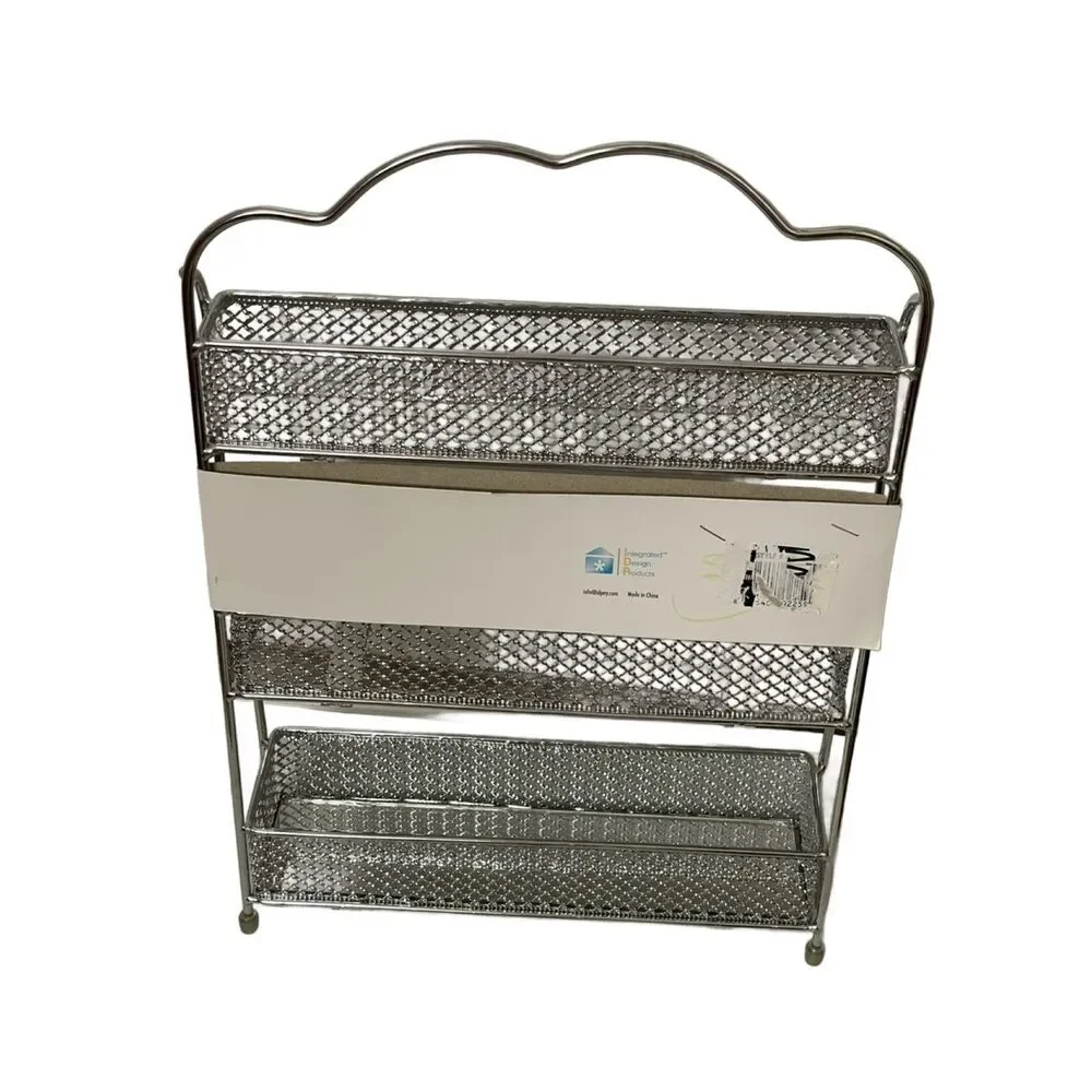 Chrome Finish Nail Polish Organizer Rack - 3 Tier (NWT)